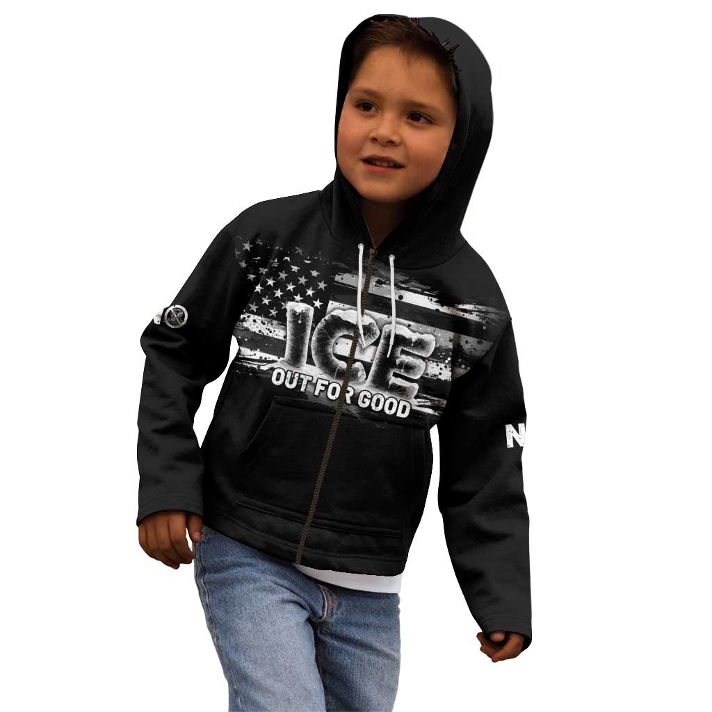 Ice Out For Good Kid Hoodie No Ice Patriotic Protest