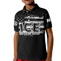 Ice Out For Good Kid Polo Shirt No Ice Patriotic Protest