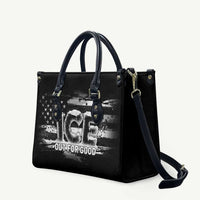 Ice Out For Good Leather Bag No Ice Patriotic Protest