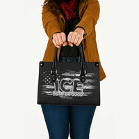 Ice Out For Good Leather Bag No Ice Patriotic Protest