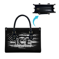 Ice Out For Good Leather Bag No Ice Patriotic Protest