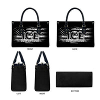 Ice Out For Good Leather Bag No Ice Patriotic Protest