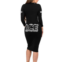 Ice Out For Good Long Sleeve Bodycon Dress No Ice Patriotic Protest