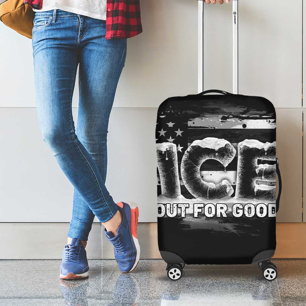 Ice Out For Good Luggage Cover No Ice Patriotic Protest