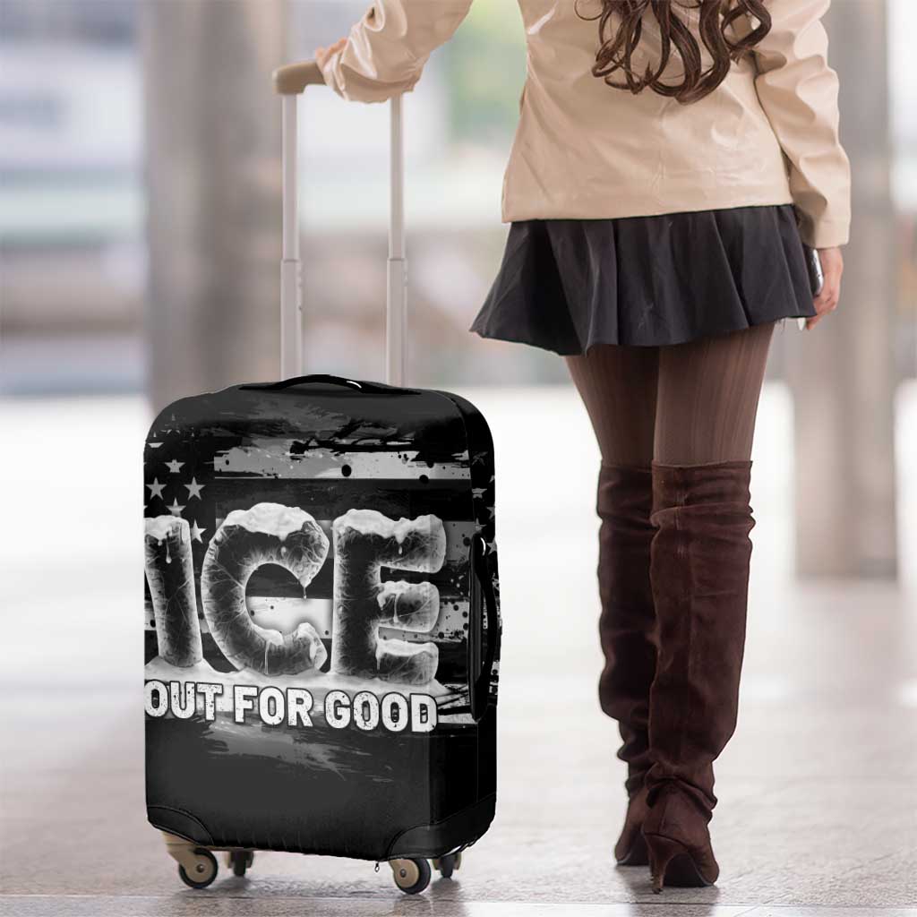 Ice Out For Good Luggage Cover No Ice Patriotic Protest