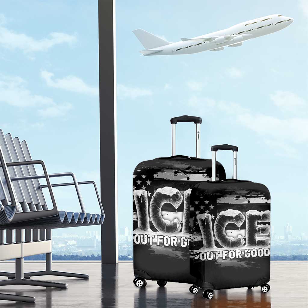 Ice Out For Good Luggage Cover No Ice Patriotic Protest