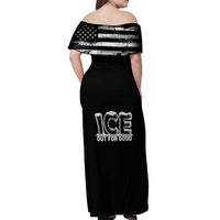 Ice Out For Good Off Shoulder Maxi Dress No Ice Patriotic Protest