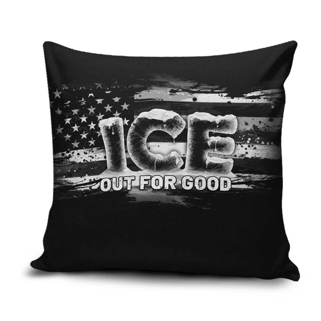 Ice Out For Good Pillow Cover No Ice Patriotic Protest