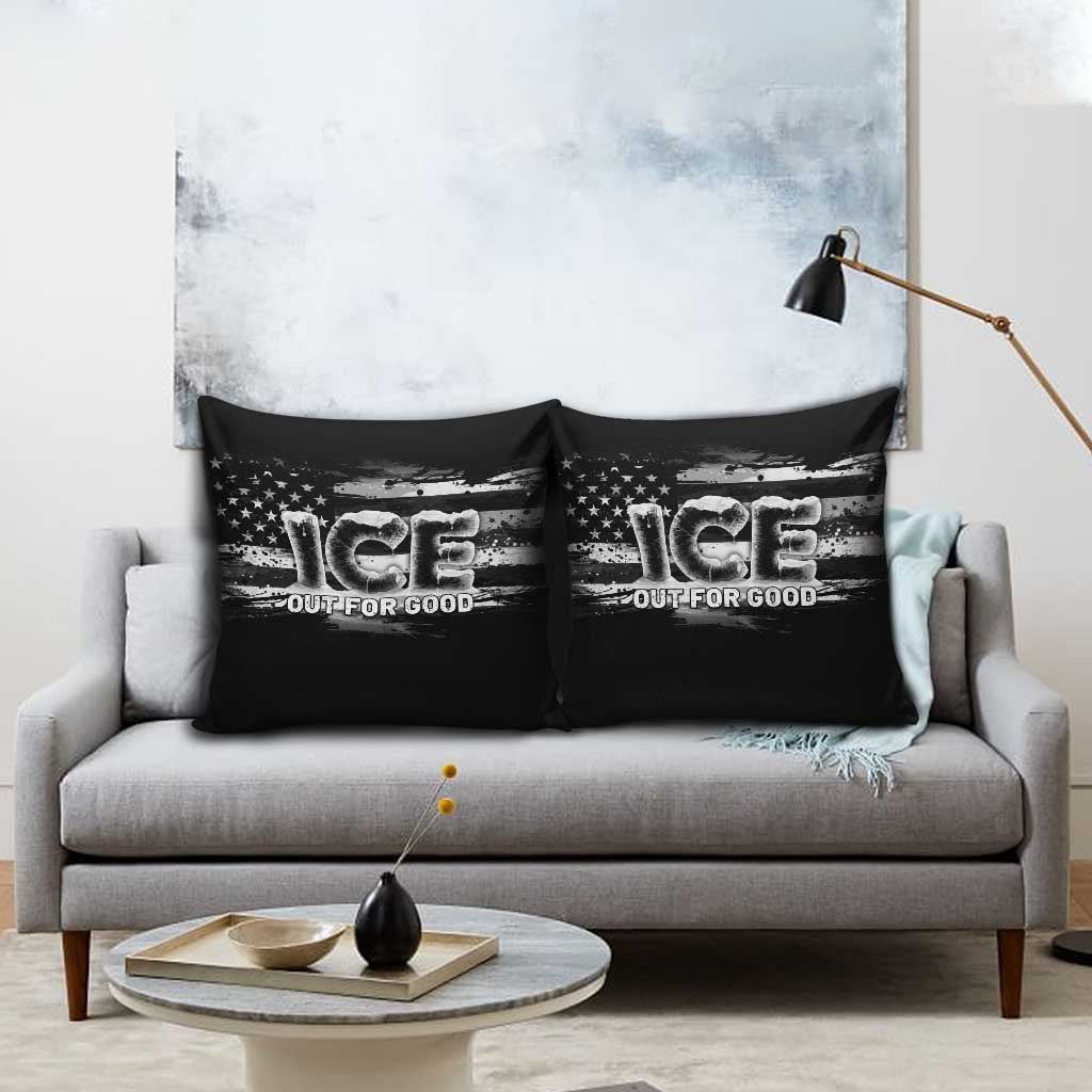 Ice Out For Good Pillow Cover No Ice Patriotic Protest