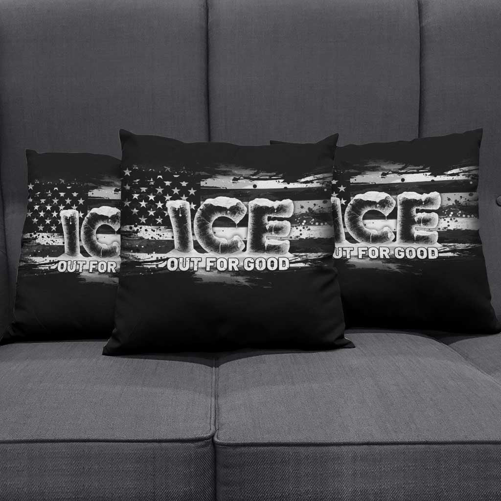 Ice Out For Good Pillow Cover No Ice Patriotic Protest