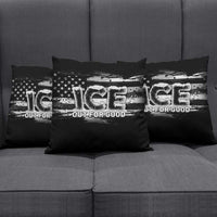 Ice Out For Good Pillow Cover No Ice Patriotic Protest