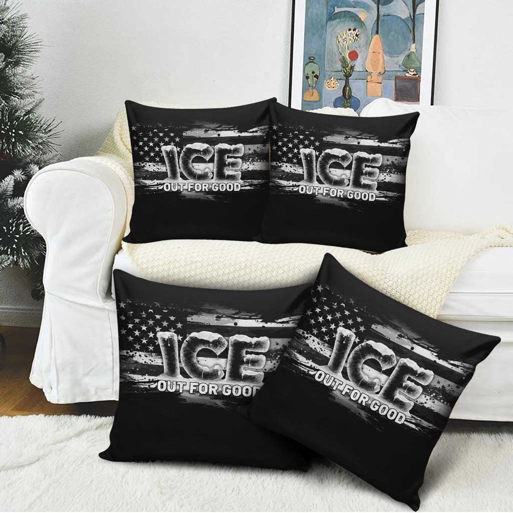 Ice Out For Good Pillow Cover No Ice Patriotic Protest