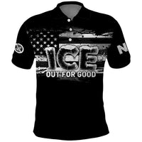 Ice Out For Good Polo Shirt No Ice Patriotic Protest