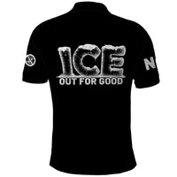 Ice Out For Good Polo Shirt No Ice Patriotic Protest