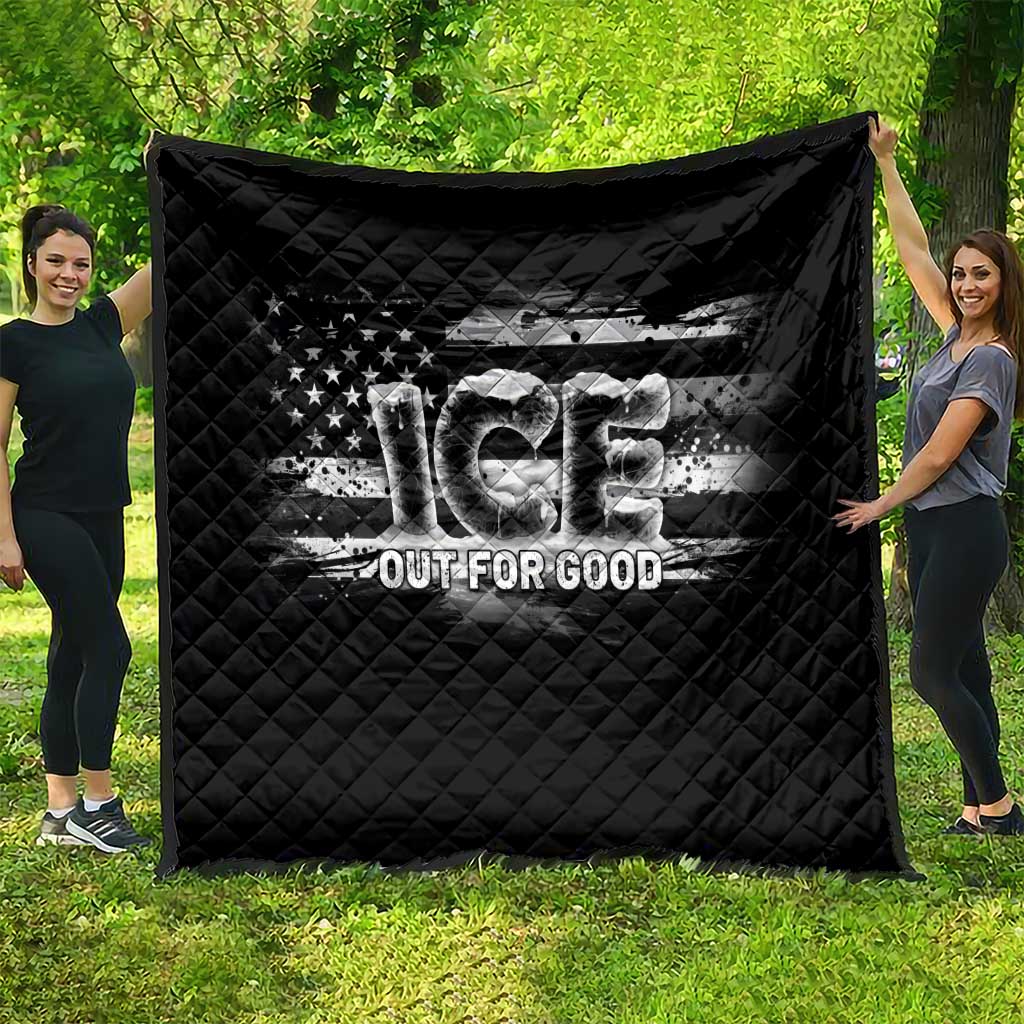 Ice Out For Good Quilt No Ice Patriotic Protest