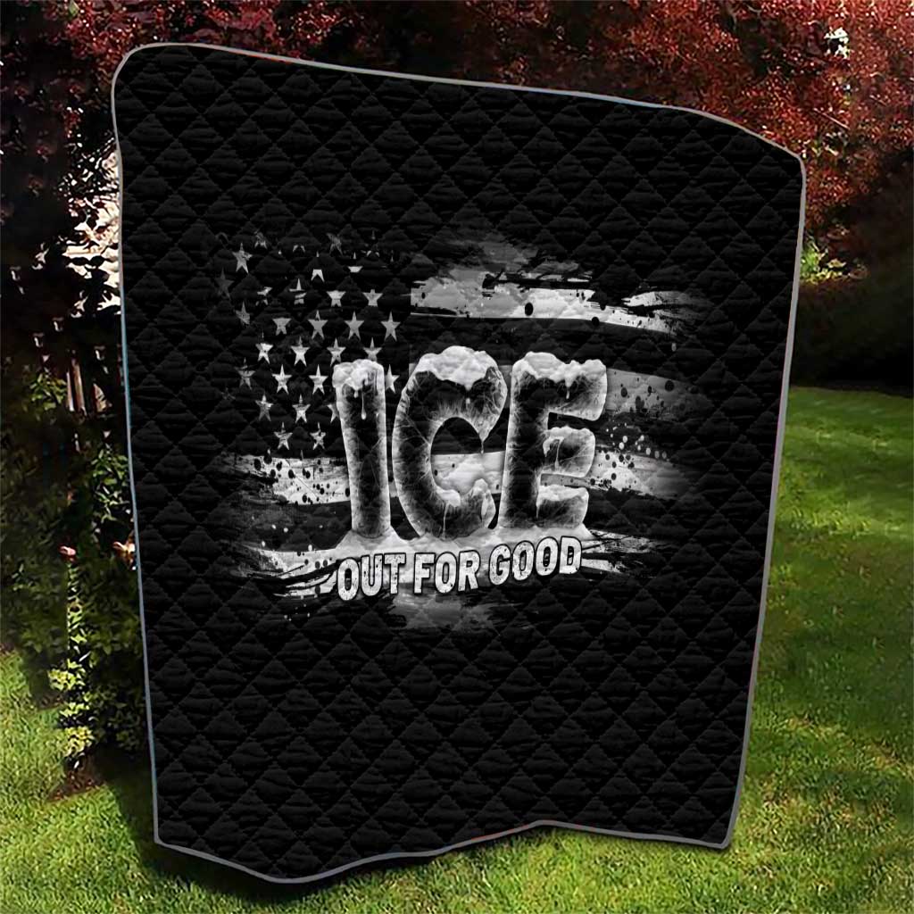 Ice Out For Good Quilt No Ice Patriotic Protest