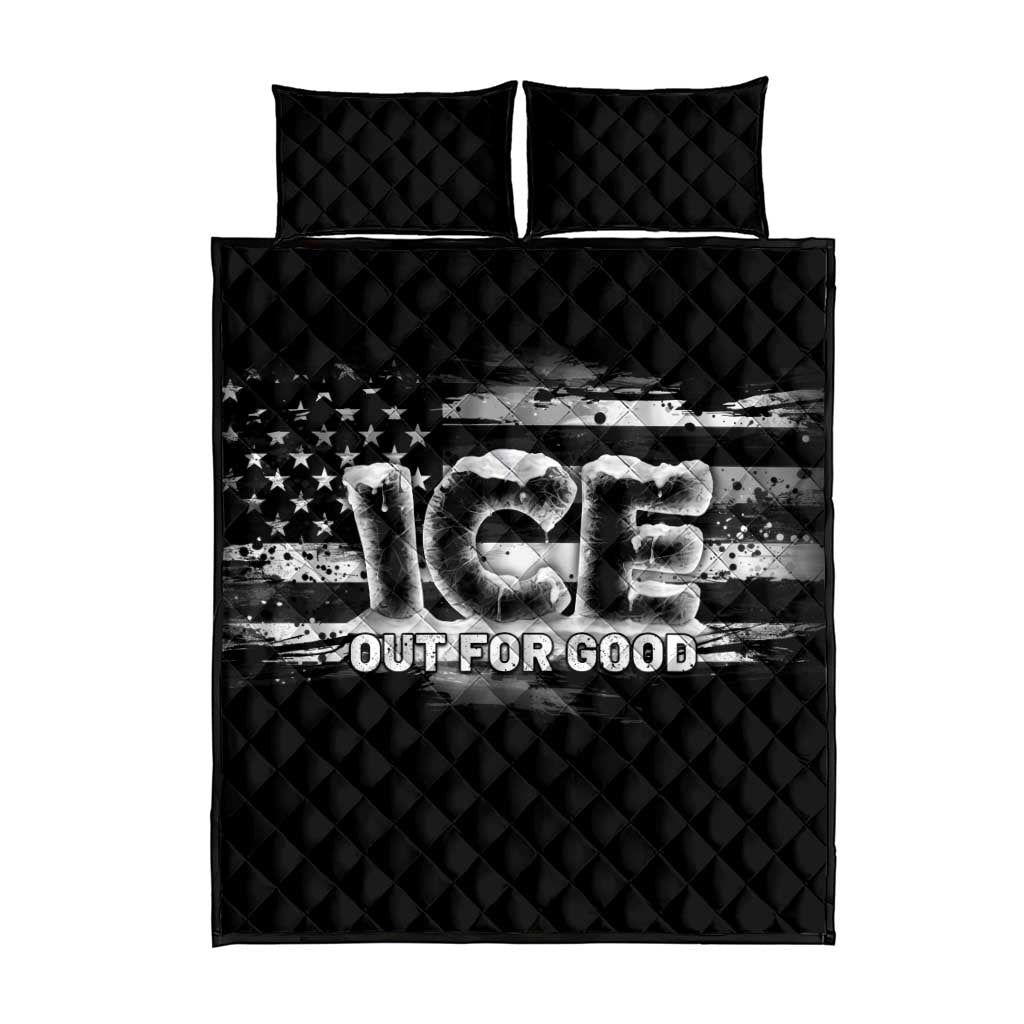 Ice Out For Good Quilt Bed Set No Ice Patriotic Protest