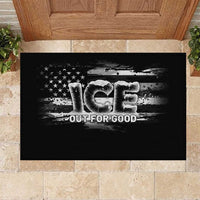 Ice Out For Good Rubber Doormat No Ice Patriotic Protest
