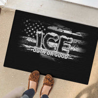 Ice Out For Good Rubber Doormat No Ice Patriotic Protest