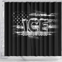 Ice Out For Good Shower Curtain No Ice Patriotic Protest