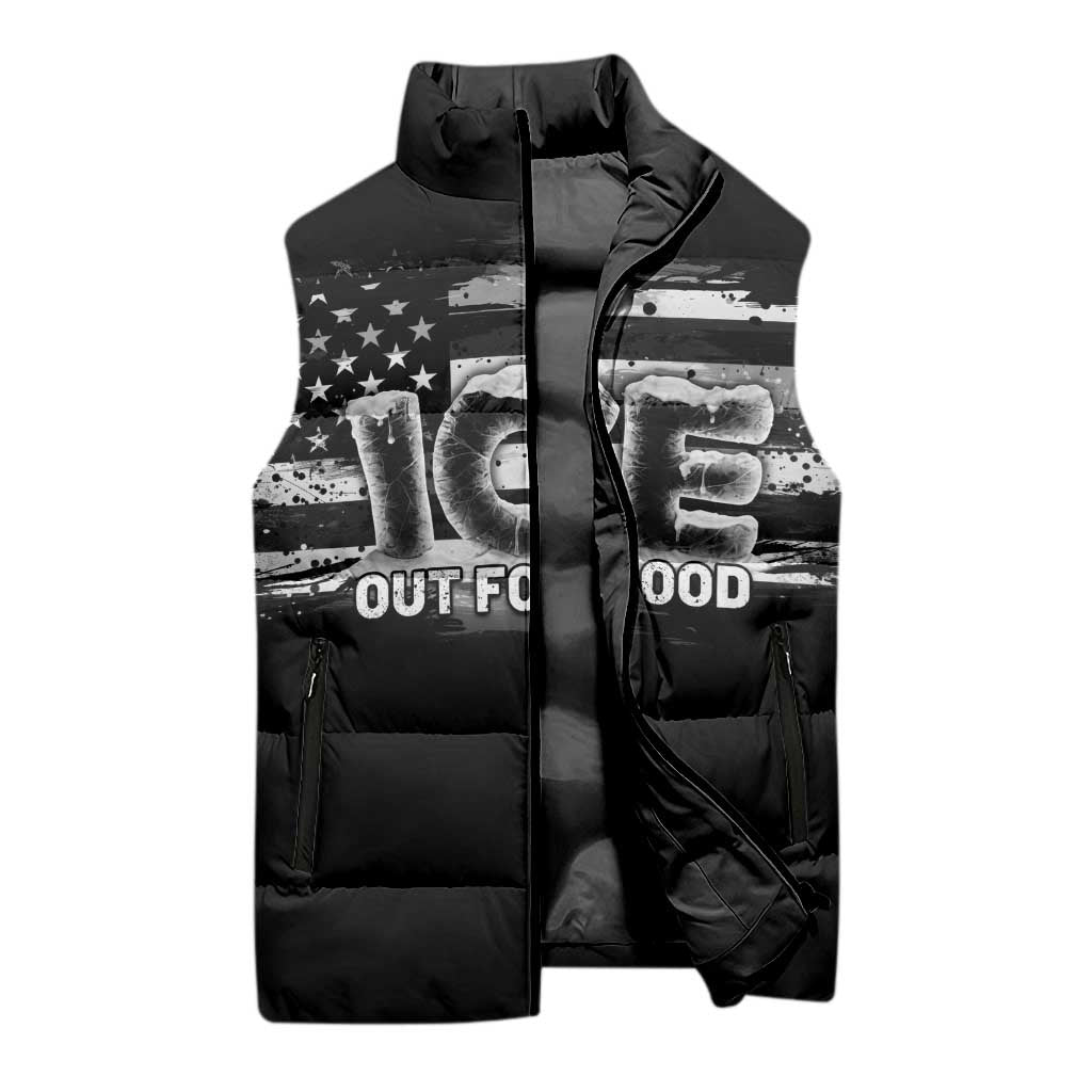 Ice Out For Good Sleeveless Puffer Jacket No Ice Patriotic Protest
