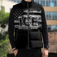 Ice Out For Good Sleeveless Puffer Jacket No Ice Patriotic Protest