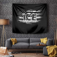 Ice Out For Good Tapestry No Ice Patriotic Protest
