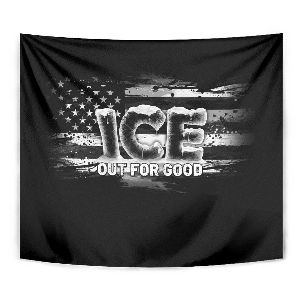 Ice Out For Good Tapestry No Ice Patriotic Protest