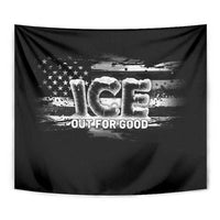 Ice Out For Good Tapestry No Ice Patriotic Protest