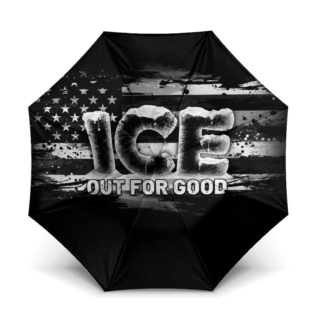 Ice Out For Good Umbrella No Ice Patriotic Protest