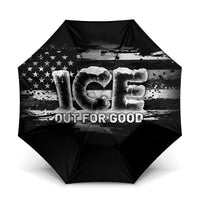 Ice Out For Good Umbrella No Ice Patriotic Protest