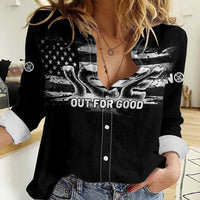 Ice Out For Good Women Casual Shirt No Ice Patriotic Protest