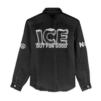 Ice Out For Good Women Casual Shirt No Ice Patriotic Protest