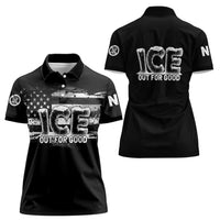 Ice Out For Good Women Polo Shirt No Ice Patriotic Protest