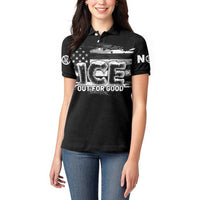 Ice Out For Good Women Polo Shirt No Ice Patriotic Protest