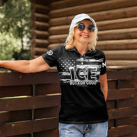 Ice Out For Good Women Polo Shirt No Ice Patriotic Protest