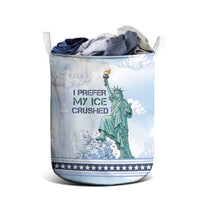 I Prefer My Ice Crushed Laundry Basket Retro Style