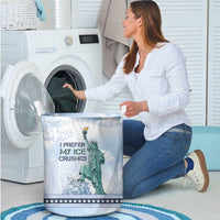 I Prefer My Ice Crushed Laundry Basket Retro Style