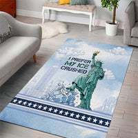 I Prefer My Ice Crushed Area Rug Retro Style