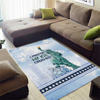 I Prefer My Ice Crushed Area Rug Retro Style