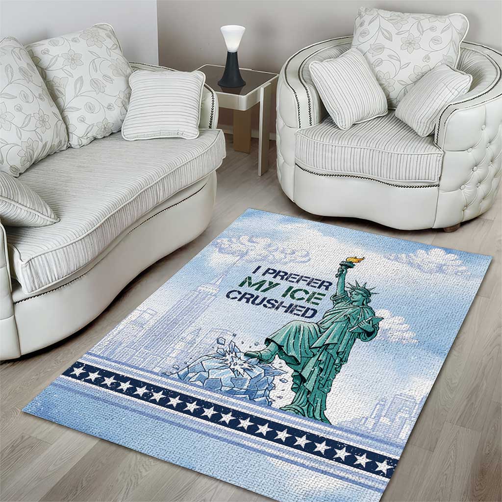 I Prefer My Ice Crushed Area Rug Retro Style