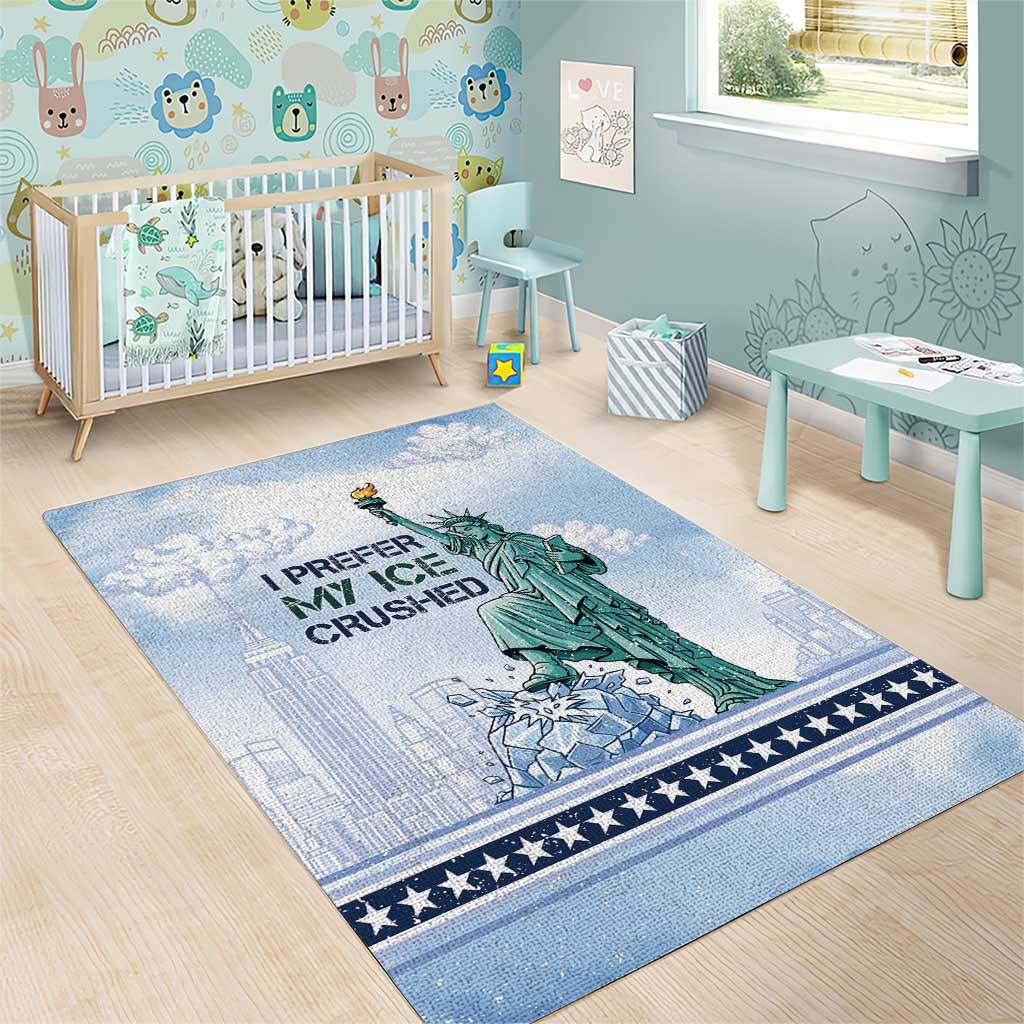 I Prefer My Ice Crushed Area Rug Retro Style