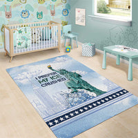 I Prefer My Ice Crushed Area Rug Retro Style
