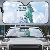 I Prefer My Ice Crushed Auto Sun Shade Retro Style