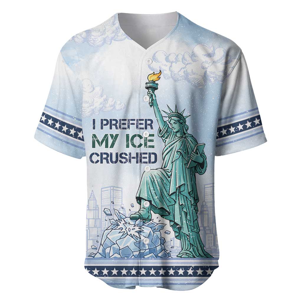 I Prefer My Ice Crushed Baseball Jersey Retro Style