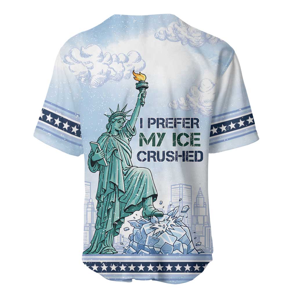 I Prefer My Ice Crushed Baseball Jersey Retro Style