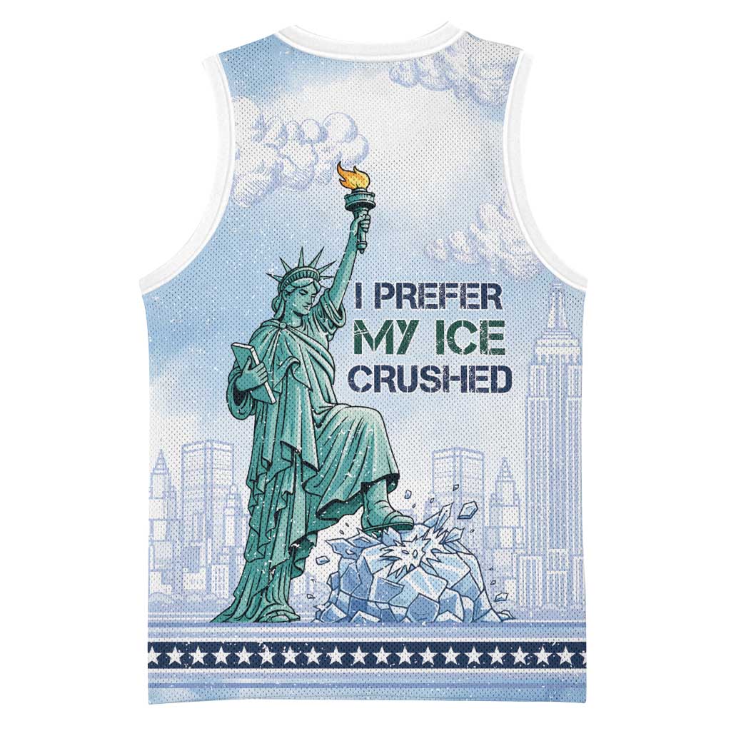 I Prefer My Ice Crushed Basketball Jersey Retro Style