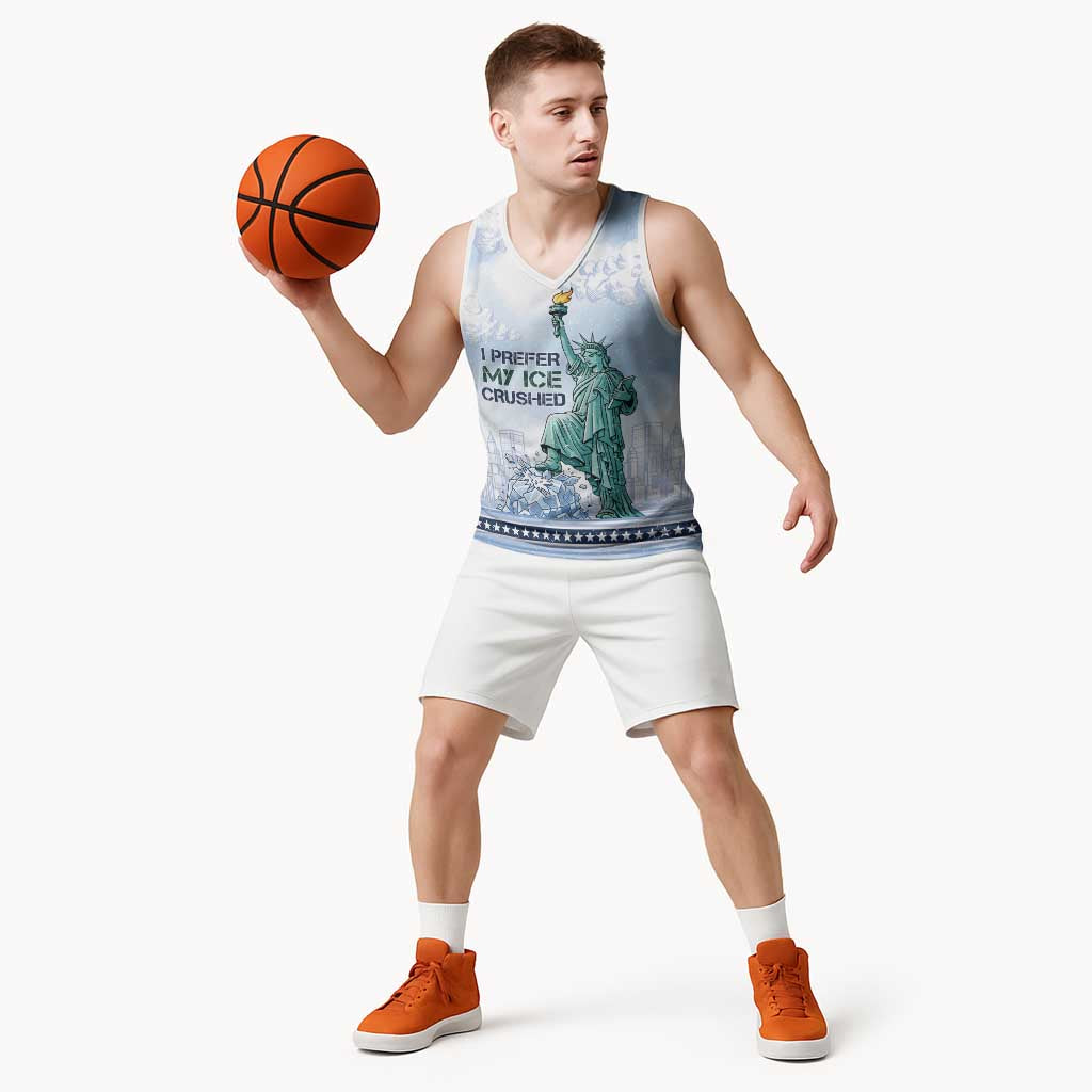I Prefer My Ice Crushed Basketball Jersey Retro Style