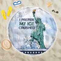 I Prefer My Ice Crushed Beach Blanket Retro Style