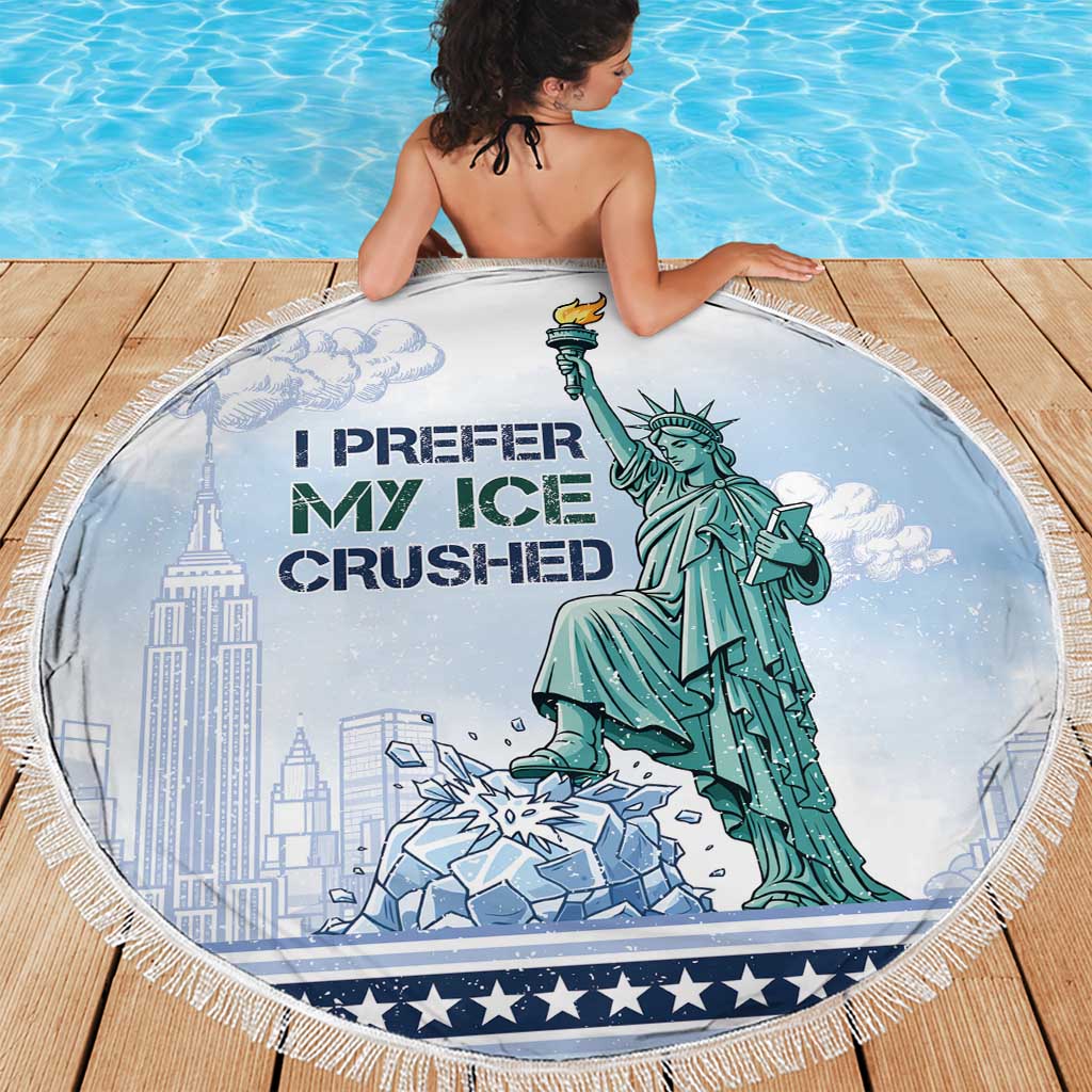 I Prefer My Ice Crushed Beach Blanket Retro Style